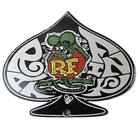 Vintage Rat Fink Sign - Car Mod Auto Hot Rod Gas Pump Plate Porcelain Spade Sign