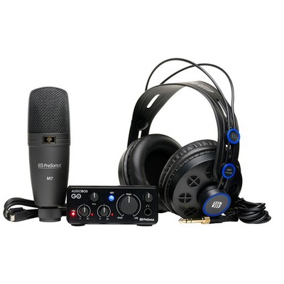 PreSonus AudioBox GO 2x2 USB Recording Interface Creator Bundle