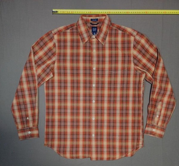 Men GAP Shirt Red Cotton 38 / M / 46