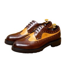 Carved Brogues Fashion Business Formal Real Cowhide Casual Men's Shoes