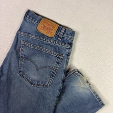 VTG 90s Y2K Levis 550 Jeans Mens 36x31 Relaxed Fit Straight Leg Blue Made in USA