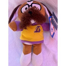 Forever Collectibles Los Angeles Lakers Basketball Dog Mustache Plush NBA Mascot