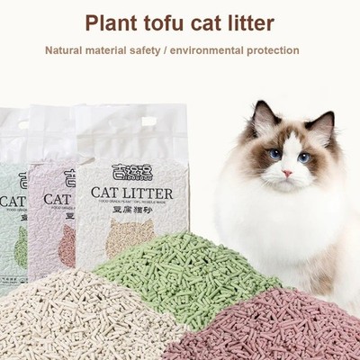 6L Tofu Katzenstreu schnell verklumpend tief desodoriert 2mm frisch natürlich Katzenstreu