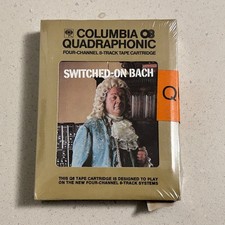 SEALED Quad Walter Carlos "Switched On Bach" 8-Track Tape QUADRAPHONIC Moog