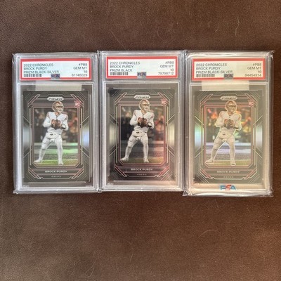 2022 Brock Purdy PSA 10 Lot Rated Rookie Black Silver