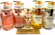  honey Deep Moist  Melty Shampoo Set  Shine Hair Oil 100ml Japan Beauty