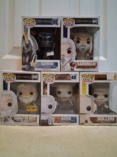 Funko Pop! Lot Lord of the Rings The Hobbit Gandalf, Sauron, Gollum, Azog