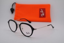 NEW RAY-BAN JUNIOR RB 9065V 3542 SILVER BLACK AUTHENTIC EYEGLASSES 46-18