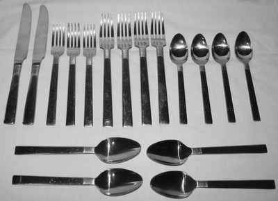 Towle Monaco Stainless Steel Flatware Lot Of 17 Pieces