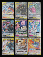 Combo de 9 piezas TAG Team GX RR csm2aC Sol y Luna - Cartas Pokémon chinas