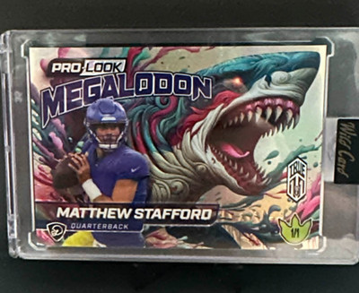 Matthew Stafford True 1/1 Megalodon Wild Card Dino-Might 2025