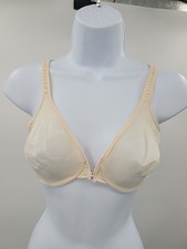 Vintage Olga Front Closure Unlined Underwire Bra Sz 34D