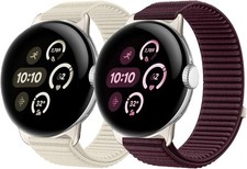 Nylon Loop Strap Compatible with Google Pixel Watch 45mm, Soft Breathable