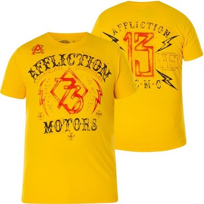 Affliction Men's American Customs Premium  FAST MOTORS  Short Sleeve T-Shirt NWT
