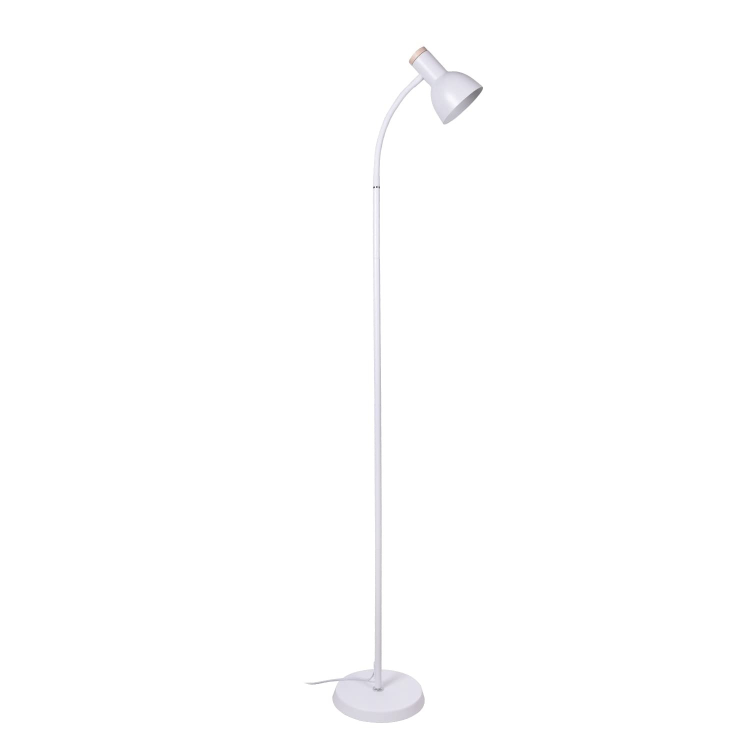 Lampadaire LED salon Argos fini métal brossé haute luminosité