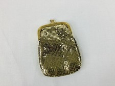 Coin Purse Vintage Style Gold Mesh Change Purse Pouch Compact w/ Kiss Lock