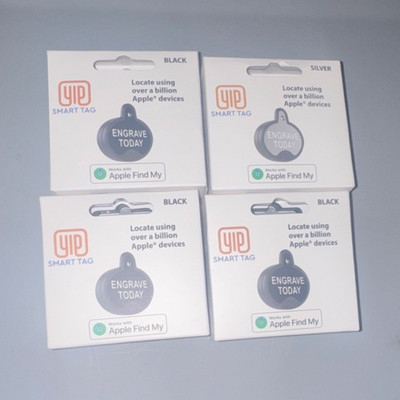 YIP Smart Tag Bluetooth Pet Tracker Compatible with Apple Find My iOS Lot of 4