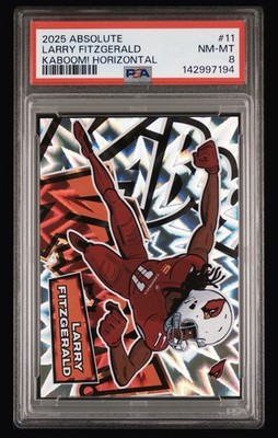 2025 Absolute - Larry Fitzgerald - KABOOM ! Horizontal PSA 8 SSP
