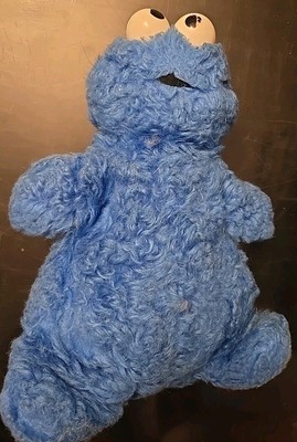 Vintage Sesame Street COOKIE MONSTER Knickerbocker Plush Muppet  15 