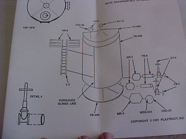 Plastruct 3015 O Bulk Oil Storage Tank 4-1/2" x 4-1/2" x 6" Kit - Image 3 of 3