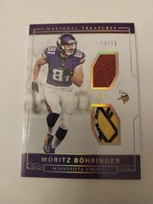 2016 National Treasures Moritz Bohringer Rookie Dual Materials Holo Gold 8/10!