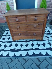 Vintage Victorian Pine Chest Of Drawers / Washstand Can Deliver