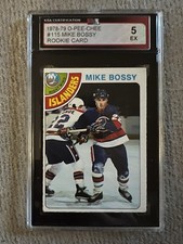 1978-79 OPC #115 Mike Bossy Rookie Card in EX 5. rookie card picture