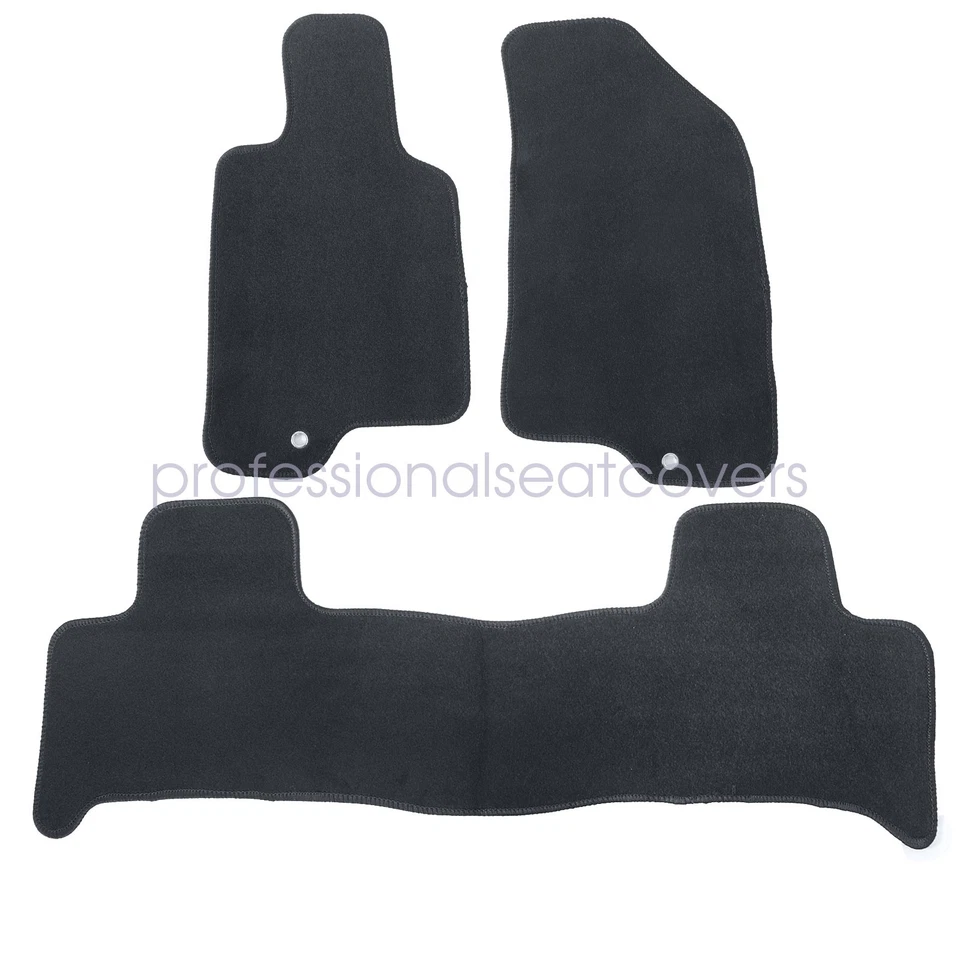 Alfombrillas de terciopelo delanteras y traseras de repuesto para Hummer H3 2006-2010 negras Foto 4 de 4