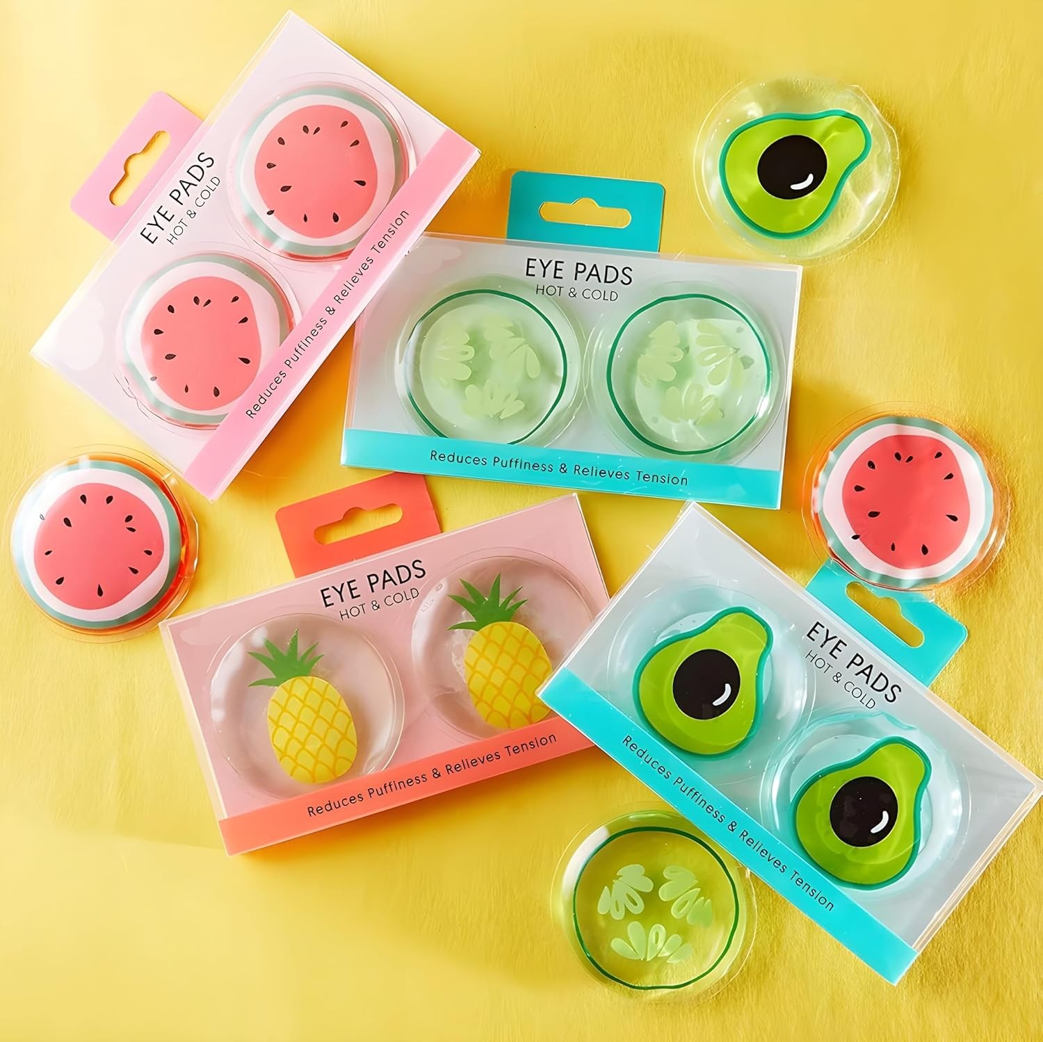 Bexter Cucumber Hot & Cold Eye Pads – Gel Masks for Puffiness, Dark... 