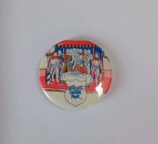 Thorpe Park Vintage Badge Of Knights. VGC.  4cm Diameter