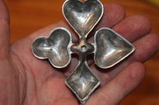 Vintage Cast metal Rosette Cookie Multi Mold No Handle Japan Baking Accessory
