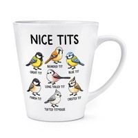 Gift Base Rude Girlfriend 12Oz Latte Tasse VöGel Motiv, Weiß, Keramik