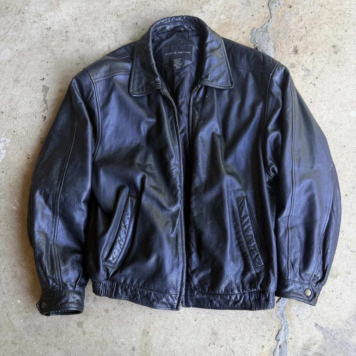 Croft & Barrow Leather Outer Shell Coats, Jackets & Vests for Men