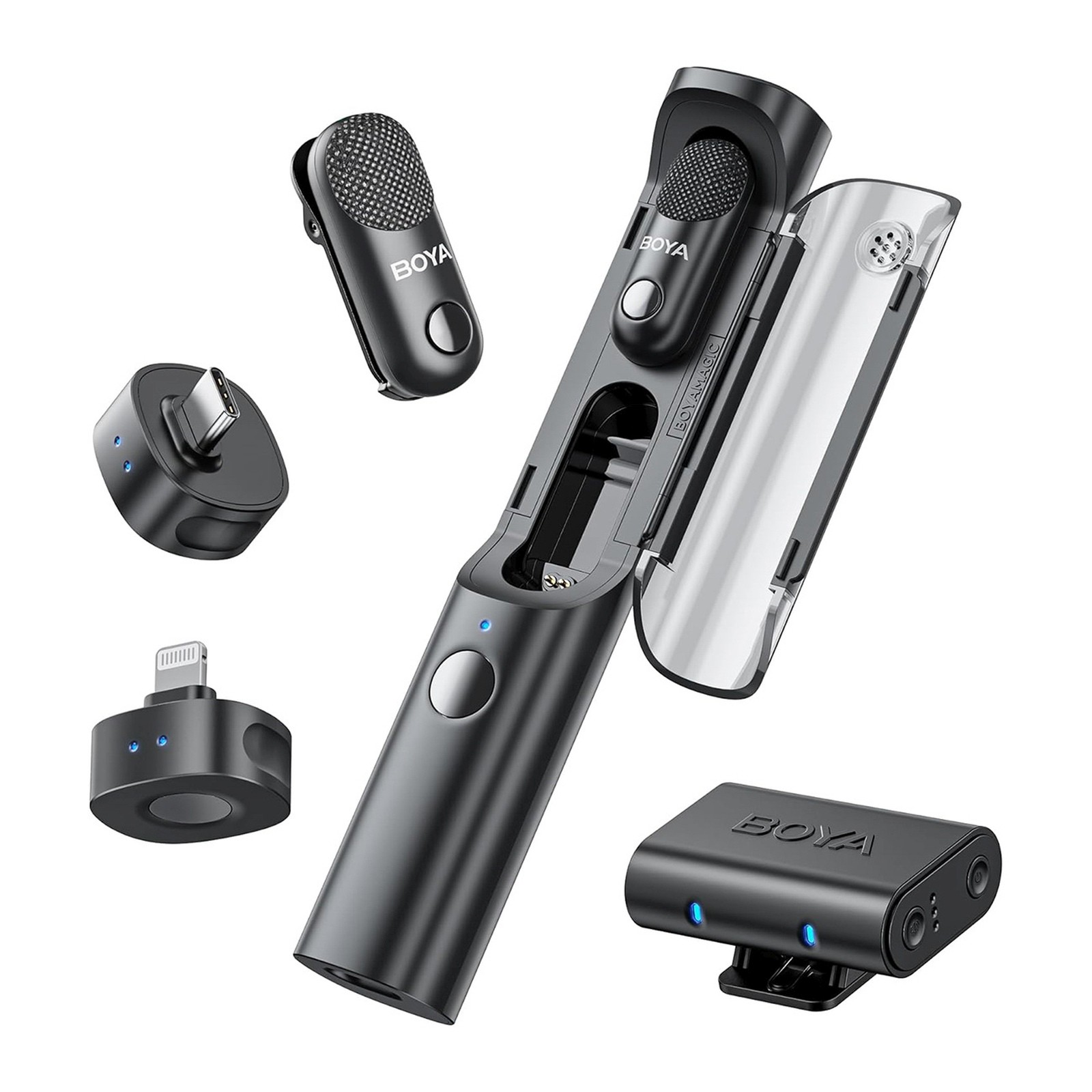 Boya Nero Magic-02 Al-Powered Transformable Wireless Microphone, Microfono - Immagine 2