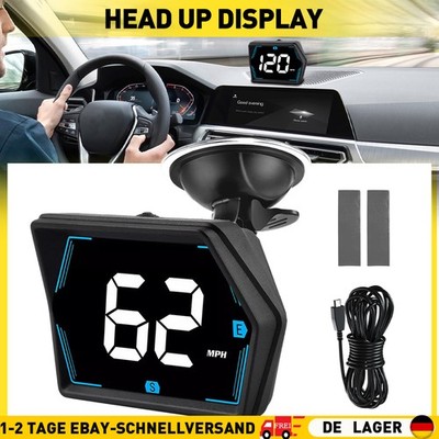 Universal GPS Digital Head Up Display KMH/MPH HUD Tachometer Überdrehzahlwarnung