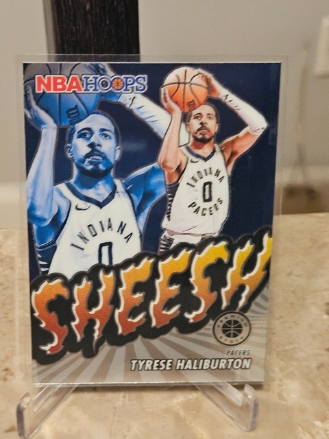 Tyrese Haliburton 2023-24 Hoops Premium Stock Sheesh Prizm #9 Pacers