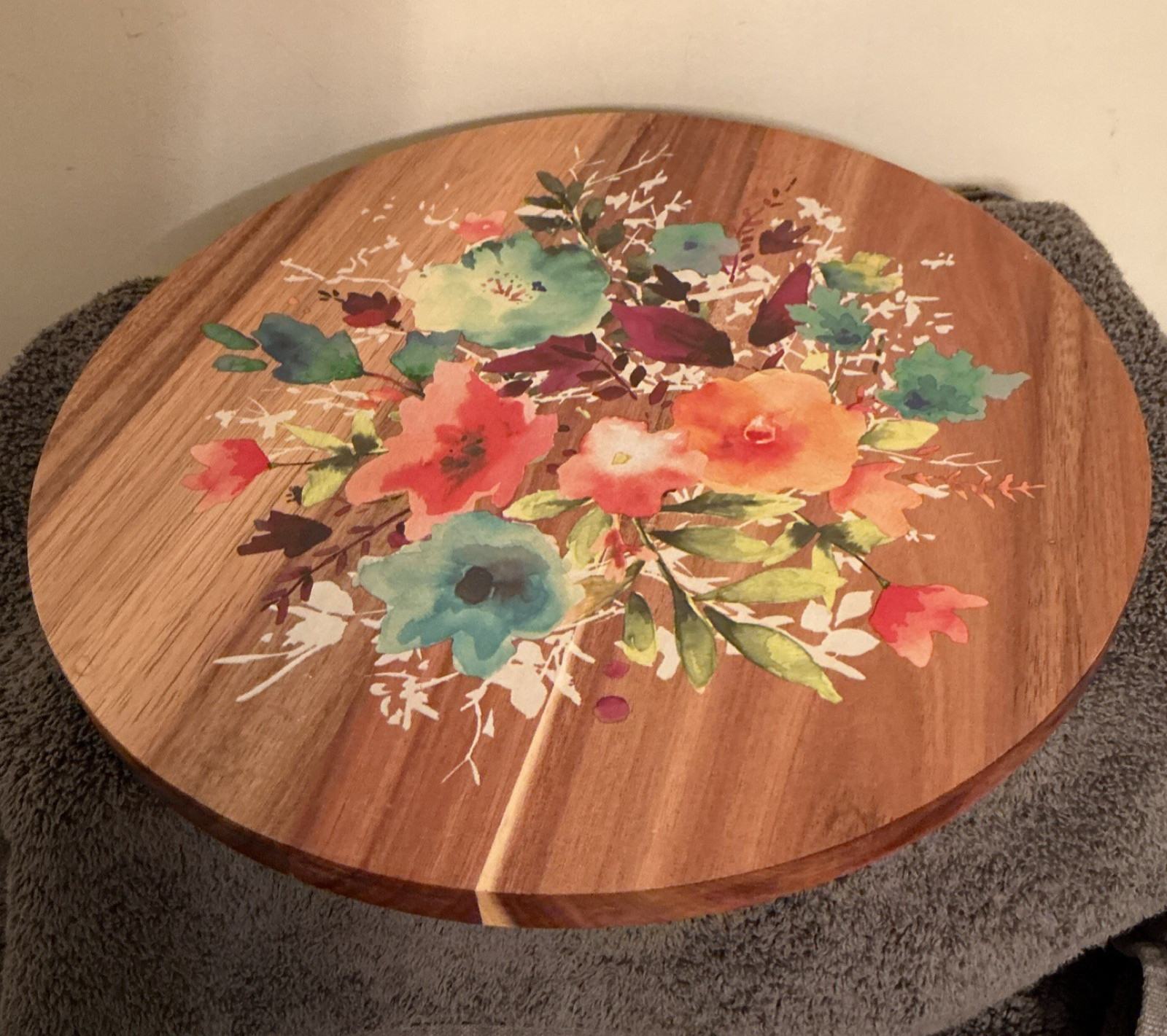 The Pioneer Woman Floral Wooden Lazy Susan Medium 12