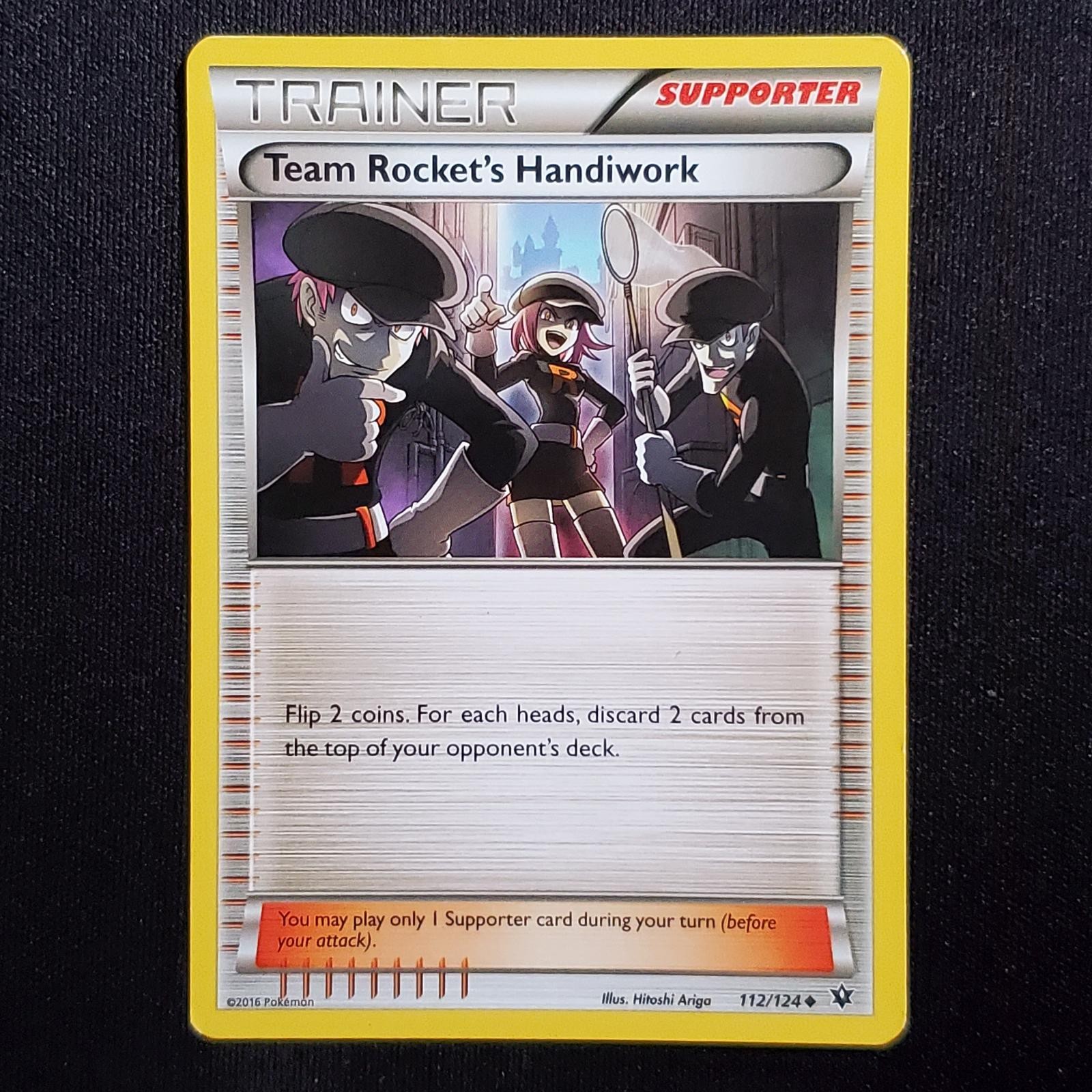 Team Rocket's Handiwork 112/124 Uncommon Fates Collide Pokemon Heavily Played