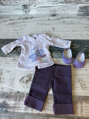 My American Girl Doll REAL ME MEET Outfit - 18  Doll Top Pants & Shoes Only 2010