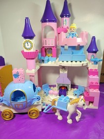 Lego Duplo 6154 Cinderella's Castle With Carriage Fairy Glass Slipper No Prince