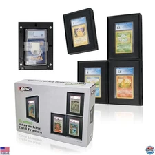 BCW Interlocking Card Frames - Black | Interlocking Frames Ideal for Premium