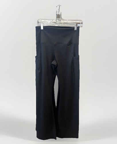 Black High Waist Flared Leggings Stretch Yoga Pants Women’s Size Large (L) - Picture 3 of 5