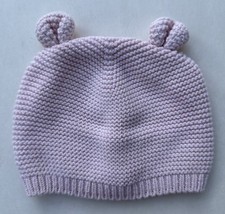 Baby GAP Bear Ears Knit Hat   Milkshake Pink 3  6 Months Girl
