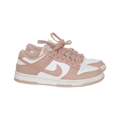 Nike, Sneaker, Größe: 37 1/2, Dunk Low, Leder, Pink/Weiß, Damen #5sy