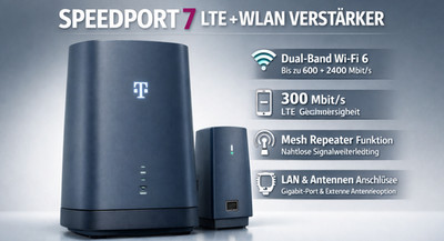   Telekom Speedport 7 WLAN-Verstärker PLUS Internet LTE Repeater Modul OVP NEU