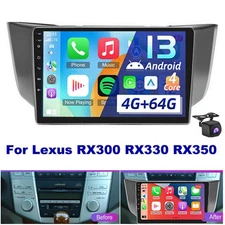 For Lexus RX300 RX330 RX350 4G+64G Android 13 Car Radio Stereo CarPlay GPS Navi