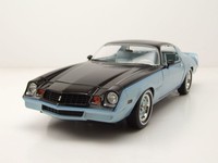 Chevrolet Camaro Z/28 Rally Sport 1978 Hellblau Metallic Schwarz 1:18 Greenlight