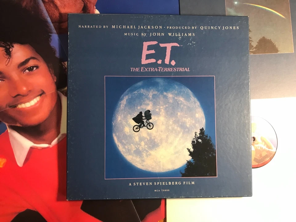 Michael Jackson E.T. 1982 Vinyl LP Record Box Set w/Book & POSTER mca70000 rare! - Image 4 of 4