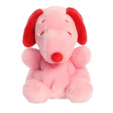 Aurora 5" Palm Pals Valentine Snoopy Red/Pink Plush Stuffed Animal Toy 40550
