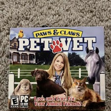 Paws  Claws Pet Vet PC CD-ROM 2006 Simulation Animal Care Game ESRB